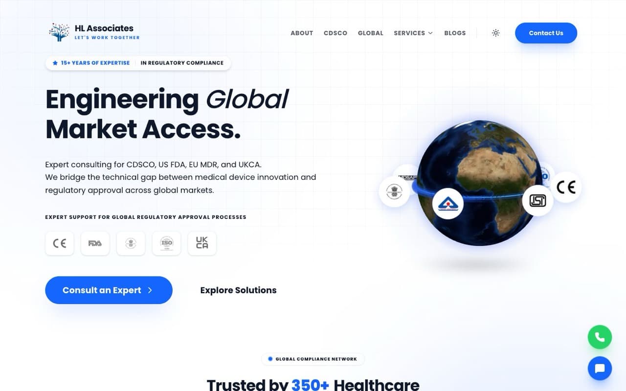 HL Associates website homepage