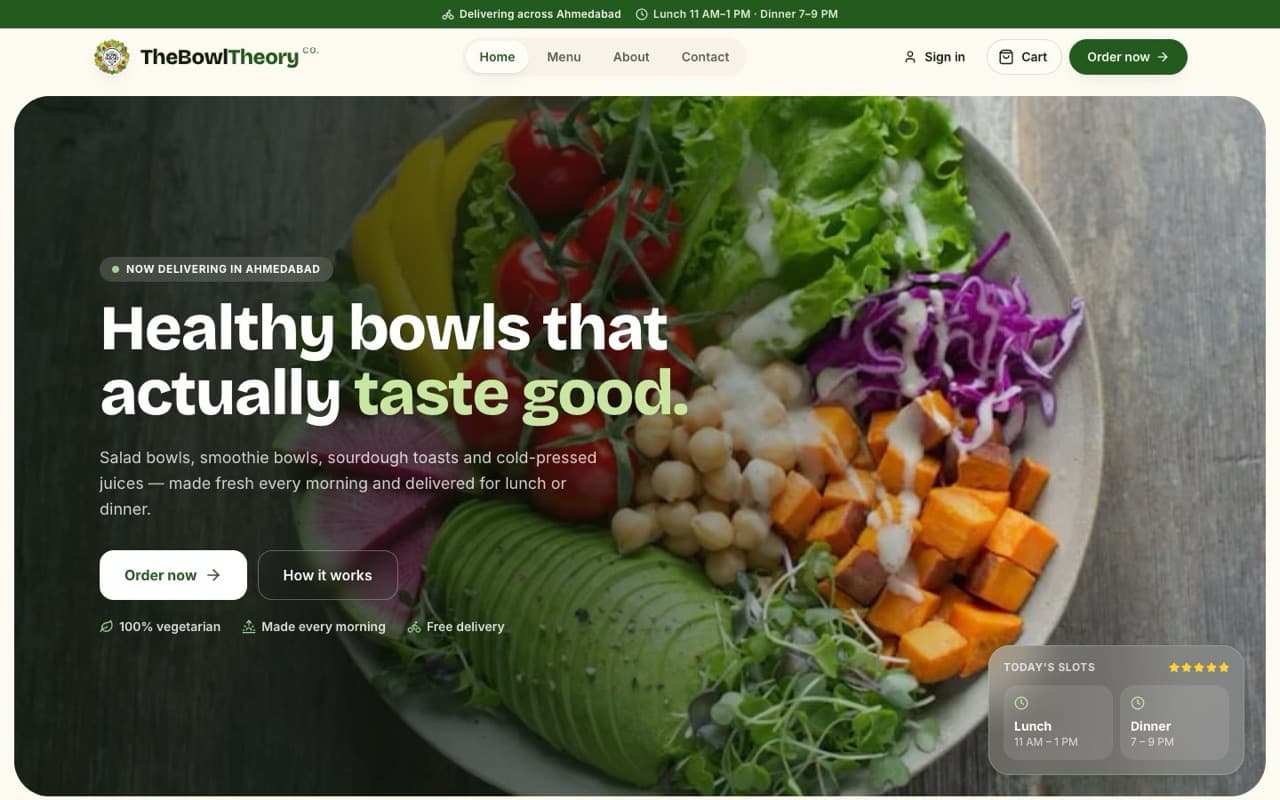 The Bowl Theory: Customer storefront